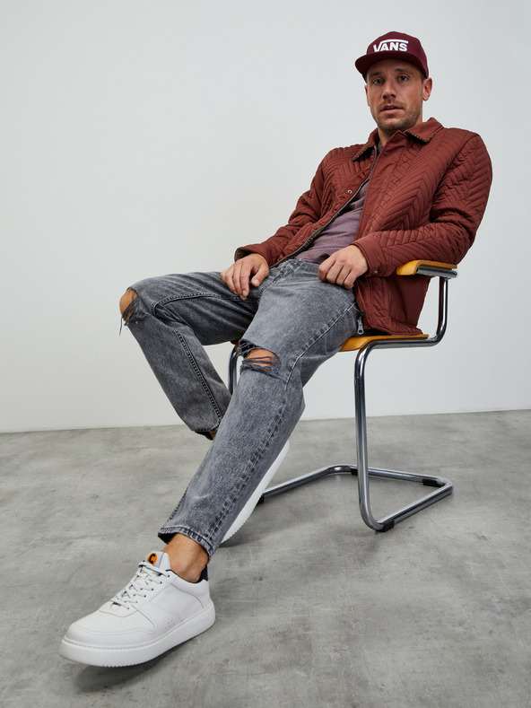 ZOOT.lab Лилава мъжка основна риза на райета ZOOT.lab Rex