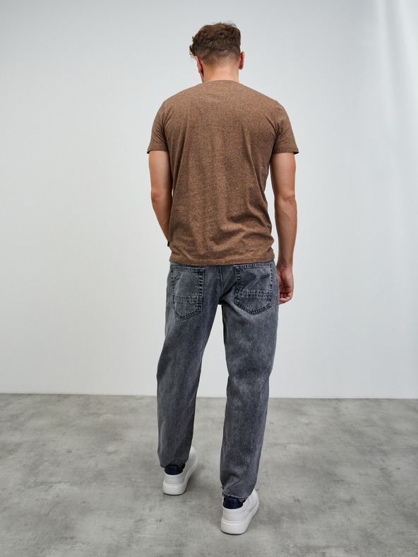 ZOOT.lab Кафява мъжка основна риза с тен ZOOT.lab Rex