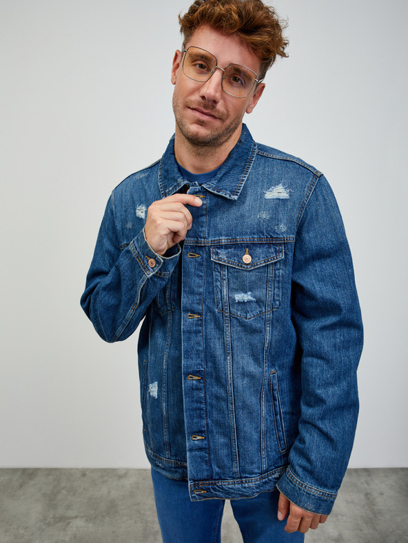 ZOOT.lab Синя мъжка тениска с шарка ZOOT.lab Rowan