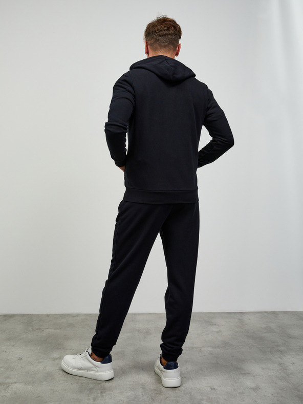 ZOOT.lab Черна мъжка основна блуза с качулка и цип ZOOT.lab Ralph