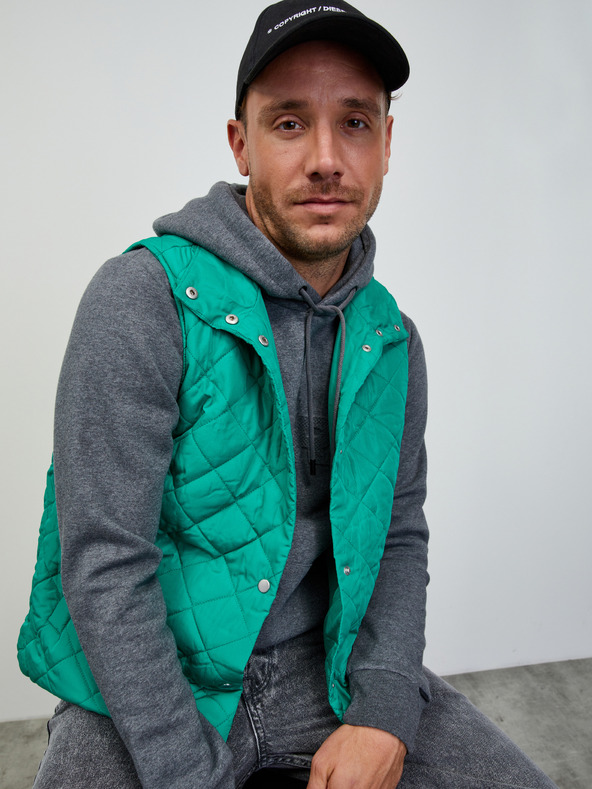 ZOOT.lab Тъмно сив мъжки брандиран суитчър с цип ZOOT.lab Jaxon