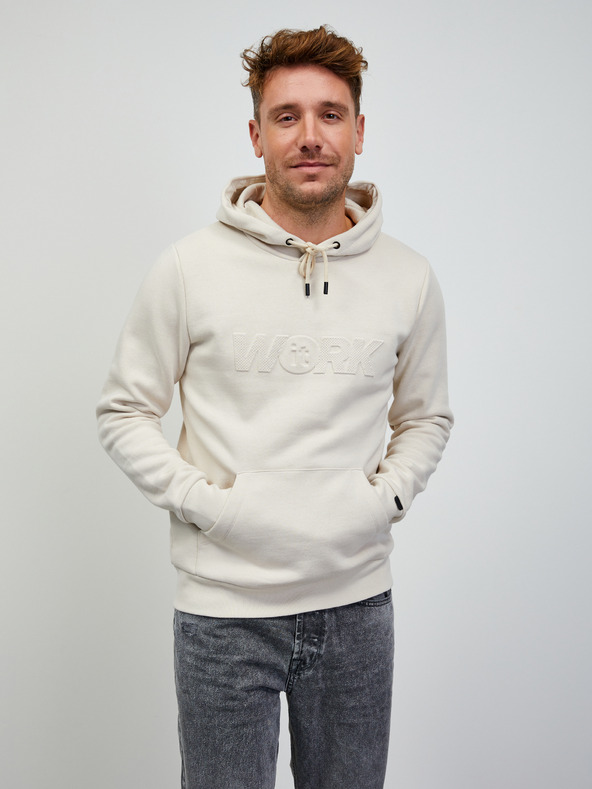 ZOOT.lab Кремав мъжки суитчър с цип ZOOT.lab Jaxon