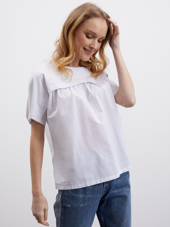 ZOOT.lab Бяла дамска тениска ZOOT.lab Dana