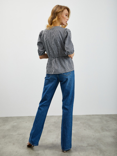 ZOOT.lab Черна дамска блуза на райета ZOOT.lab Oline