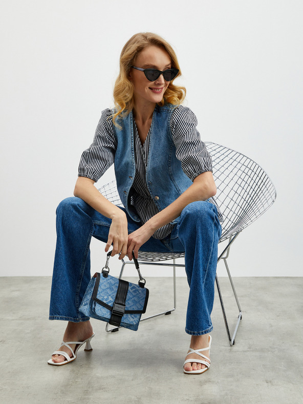 ZOOT.lab Черна дамска блуза на райета ZOOT.lab Oline