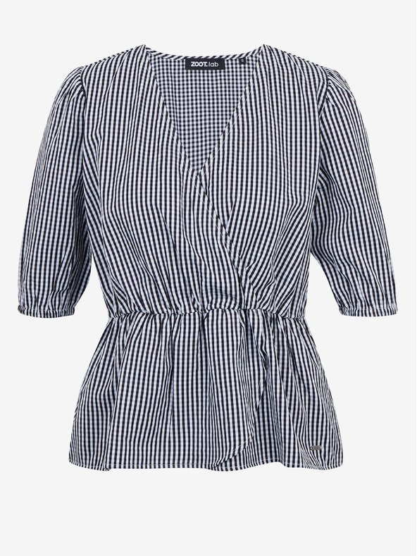 ZOOT.lab Черна дамска блуза на райета ZOOT.lab Oline