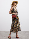 ZOOT.lab Черно-кафява дамска миди рокля с шарки ZOOT.lab Nichel