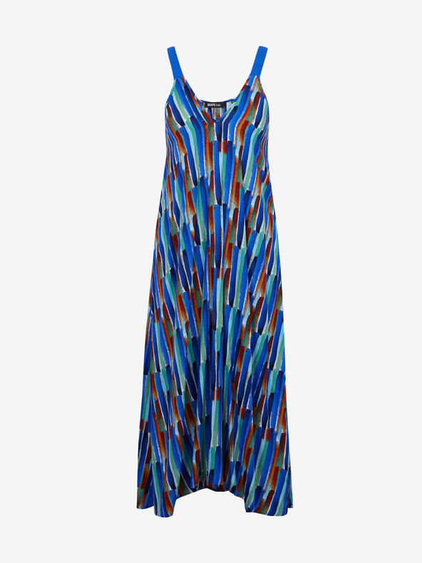 ZOOT.lab Синя дамска миди рокля с шарки ZOOT.lab Mari