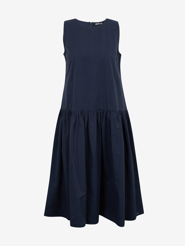 ZOOT.lab Тъмно сива дамска рокля с къдрички ZOOT.lab Urbana