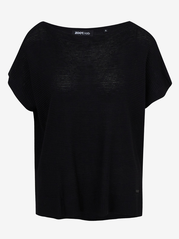 ZOOT.lab Черна дамска жилетка с пуловер от лен ZOOT.lab Danae