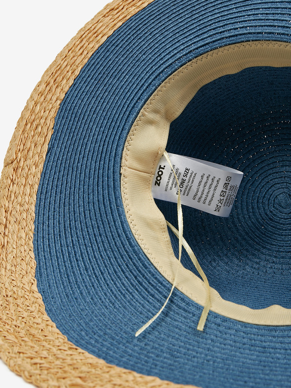 ZOOT.lab Кафяво-синя дамска сламена шапка ZOOT.lab Lysbet