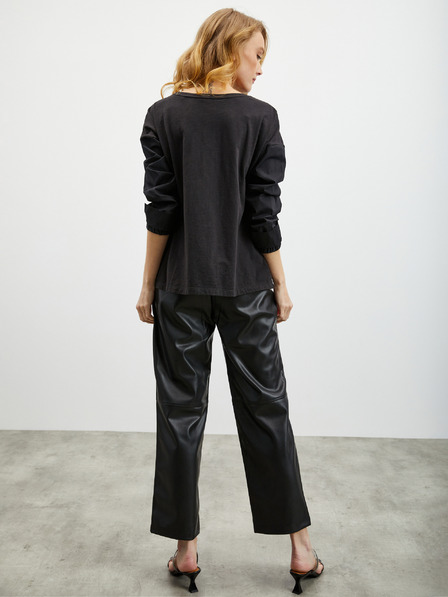 ZOOT.lab Черна дамска блуза ZOOT.lab Faye