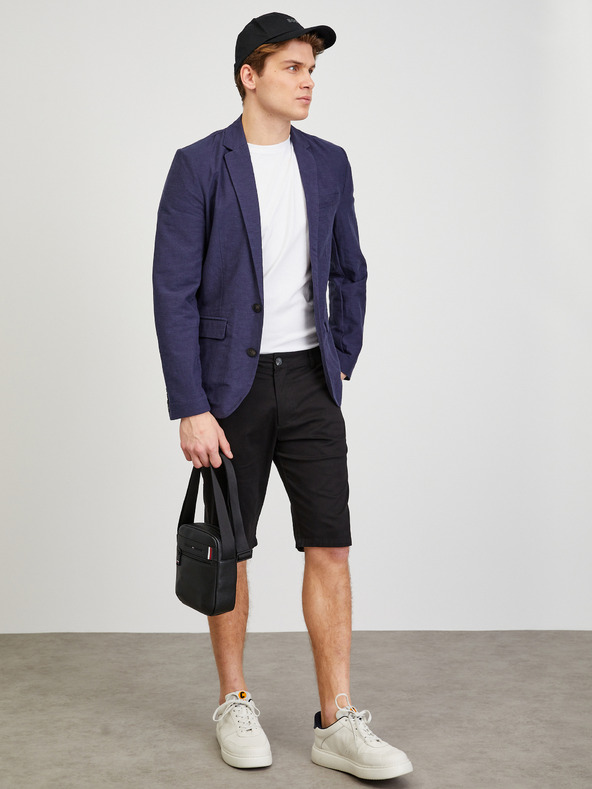 ZOOT.lab Тъмносиньо мъжко ленено яке ZOOT.lab Joseph