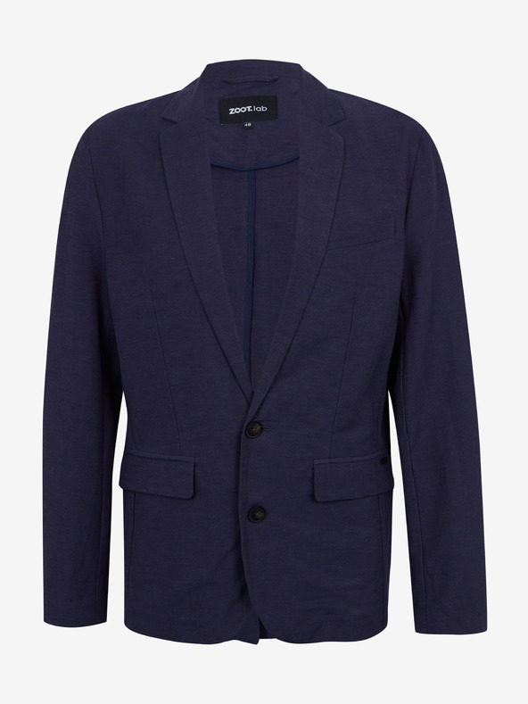 ZOOT.lab Тъмносиньо мъжко ленено яке ZOOT.lab Joseph