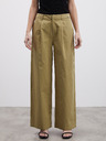 ZOOT.lab Дамски панталони с широки крачоли в цвят каки ZOOT.lab Tersita