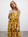 ZOOT.lab Горчица дамска шарена макси рокля с къдрички ZOOT.lab Grete