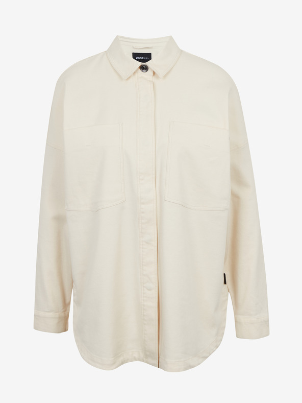 ZOOT.lab Кремава дамска oversize риза ZOOT.lab Becca