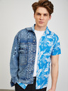 ZOOT.lab Синя мъжка шарена риза с къс ръкав ZOOT.lab Darrel