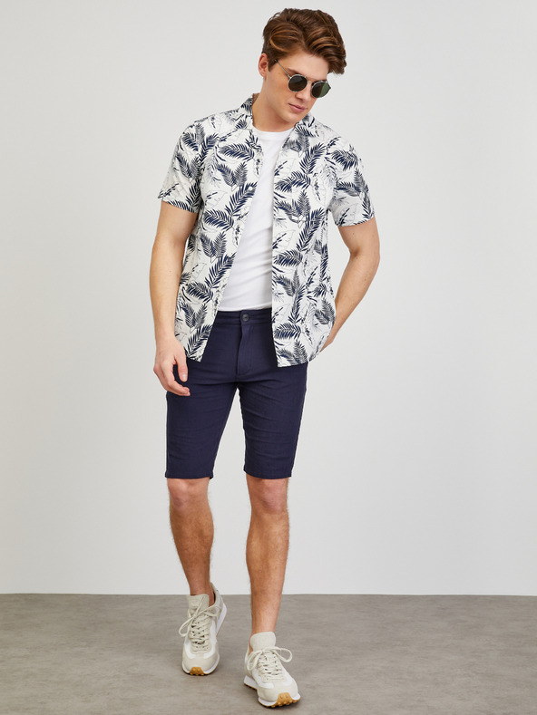 ZOOT.lab Тъмно сини мъжки къси панталони тип "чино" ZOOT.lab Gavin