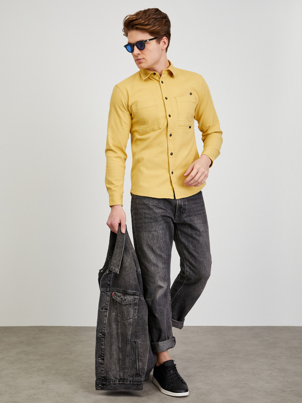 ZOOT.lab Жълто мъжко яке с лека риза ZOOT.lab Floyd