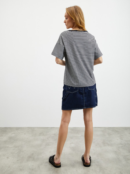 ZOOT.lab Черна дамска раирана тениска ZOOT.lab Floss