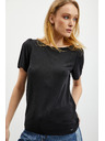 ZOOT.lab Черна дамска тениска с връзки на гърба ZOOT.lab Romy