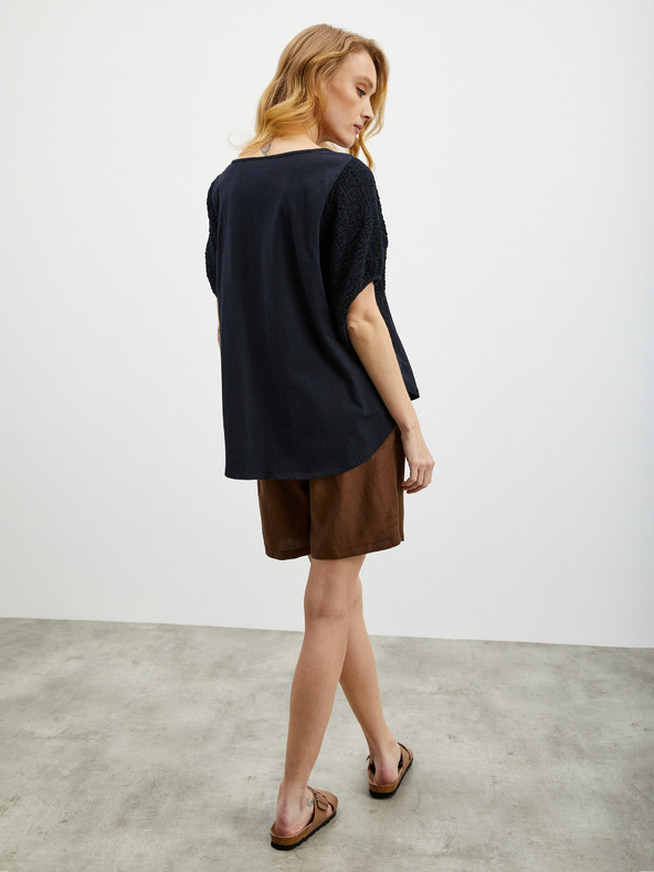 ZOOT.lab Черна дамска тениска oversize ZOOT.lab Kyala