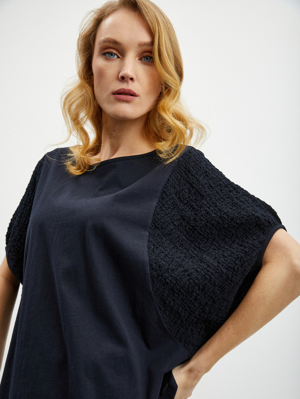 ZOOT.lab Черна дамска тениска oversize ZOOT.lab Kyala