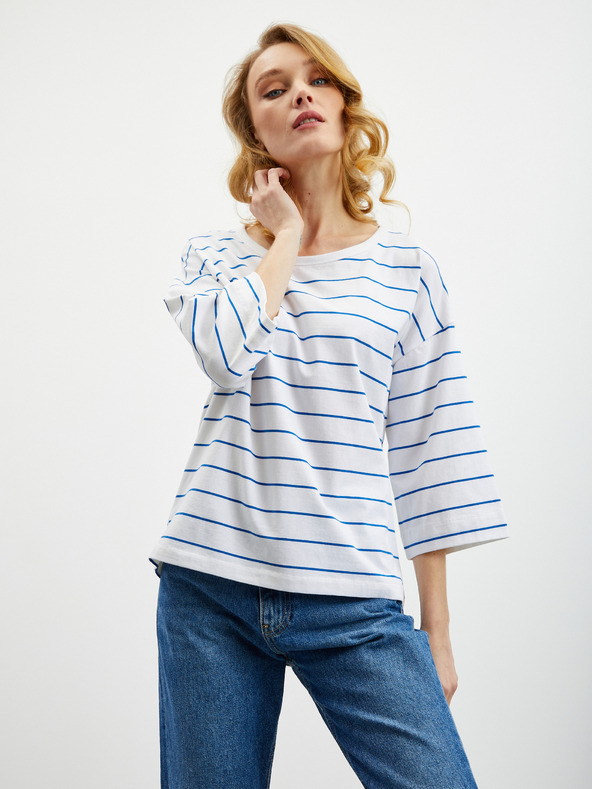 ZOOT.lab Бяла дамска тениска на райета ZOOT.lab Dolly