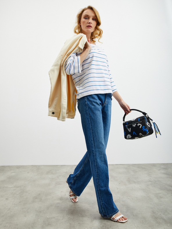 ZOOT.lab Бяла дамска тениска на райета ZOOT.lab Dolly