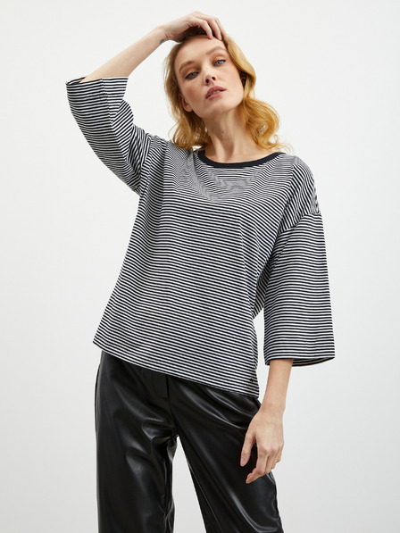 ZOOT.lab Черна дамска тениска на райета ZOOT.lab Dolly