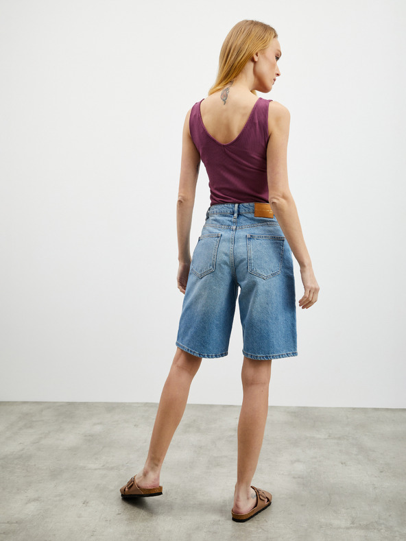 ZOOT.lab Лилаво дамско оребрено боди ZOOT.lab Olga