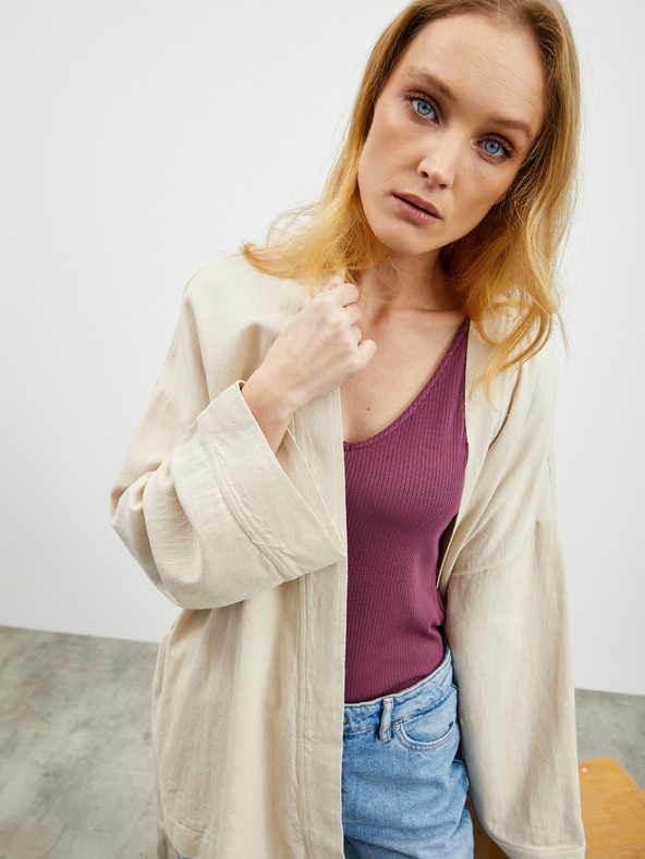 ZOOT.lab Лилаво дамско оребрено боди ZOOT.lab Olga