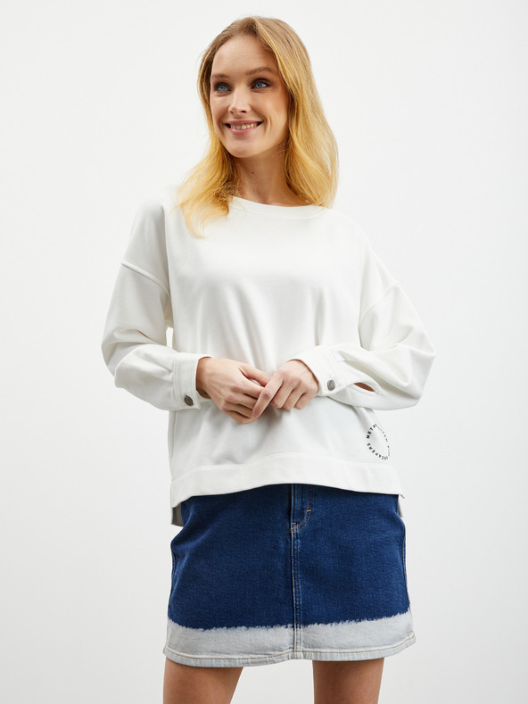 ZOOT.lab Бял дамски суитчър с голям размер ZOOT.lab Alisun