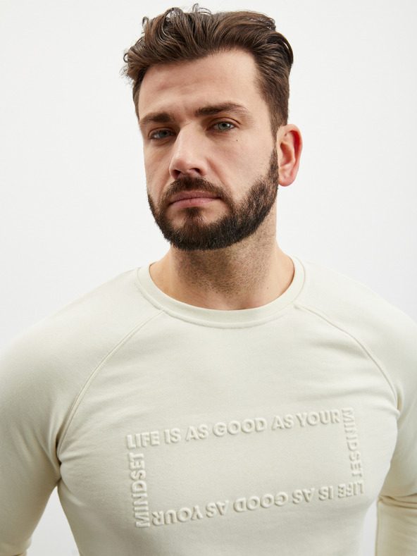 ZOOT.lab Кремав мъжки суитшърт ZOOT.lab Harold