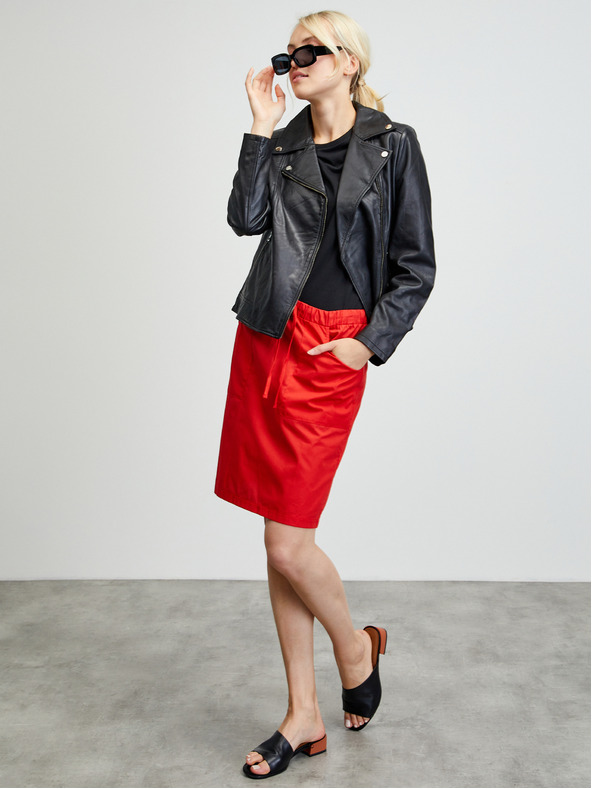 ZOOT.lab Червена пола с джобове ZOOT.lab Zoe