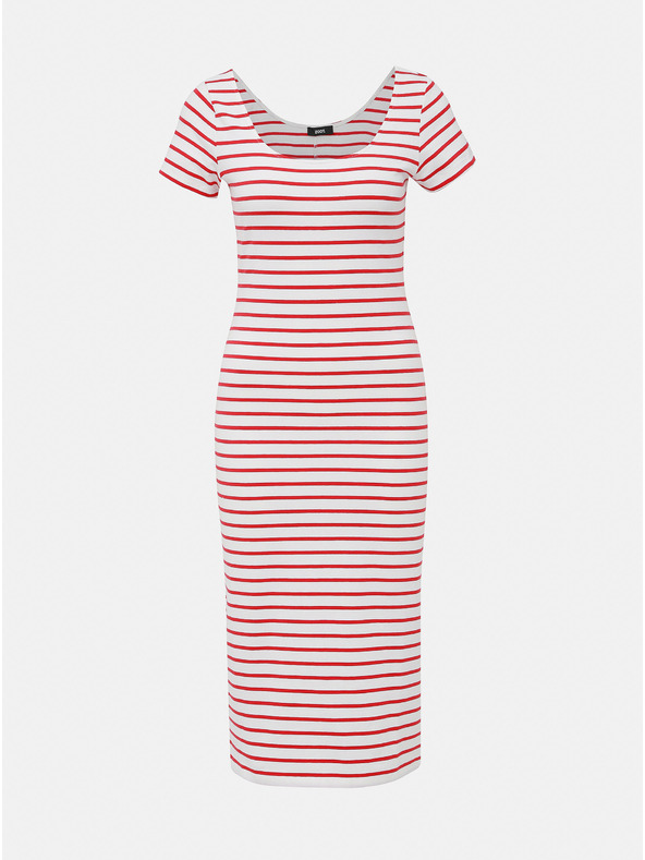 ZOOT.lab Червено-бяла раирана основна рокля ZOOT.lab Junne