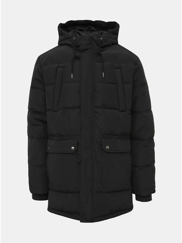 ZOOT.lab Черно мъжко ватирано зимно яке ZOOT.lab