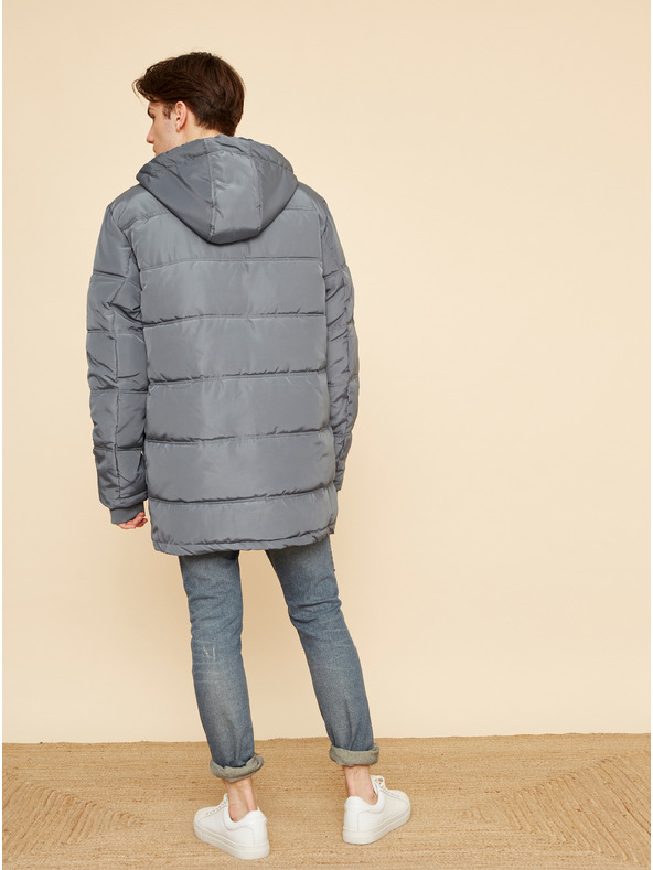 ZOOT.lab Сиво мъжко ватирано зимно яке ZOOT.lab