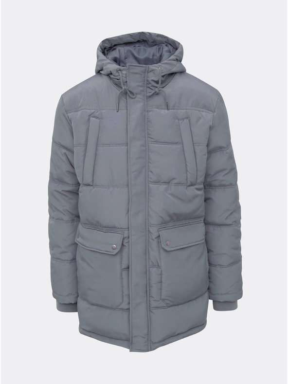 ZOOT.lab Сиво мъжко ватирано зимно яке ZOOT.lab