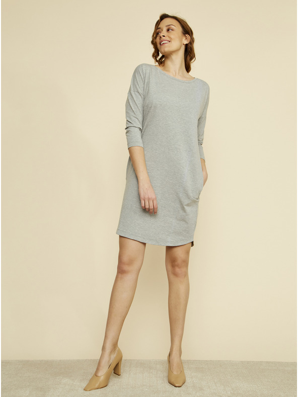ZOOT.lab ZOOT.lab Сива основна рокля Serena