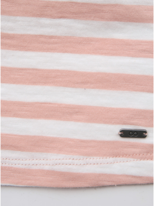 ZOOT.lab Бяло и розово дамско горнище на райета ZOOT.lab Josefina