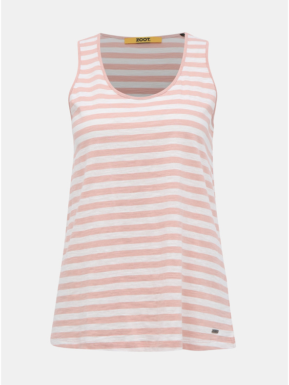 ZOOT.lab Бяло и розово дамско горнище на райета ZOOT.lab Josefina