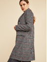 ZOOT.lab Тъмно сиво карирано зимно палто за жени ZOOT.lab Gabrielle