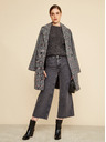 ZOOT.lab Тъмно сиво карирано зимно палто за жени ZOOT.lab Gabrielle