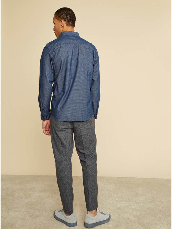 ZOOT.lab Синя мъжка риза ZOOT.lab Aiden