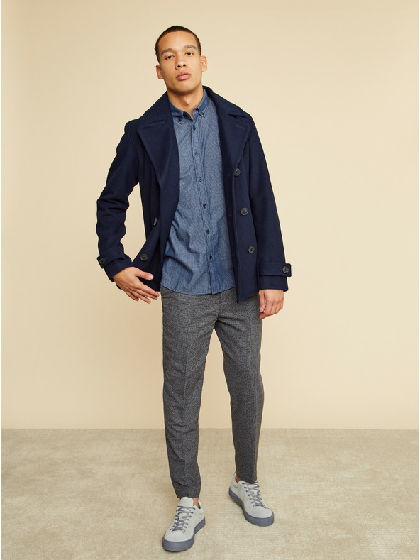 ZOOT.lab Синя мъжка риза ZOOT.lab Aiden