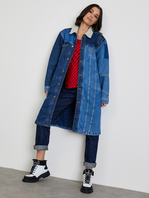 ZOOT.lab Червена дамска риза на райета ZOOT.lab Karin