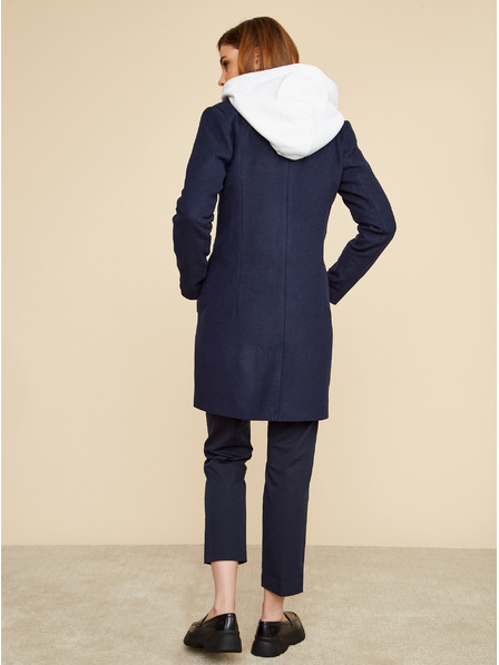 ZOOT.lab Тъмносиньо дамско палто от вълнена смес ZOOT.lab Klara