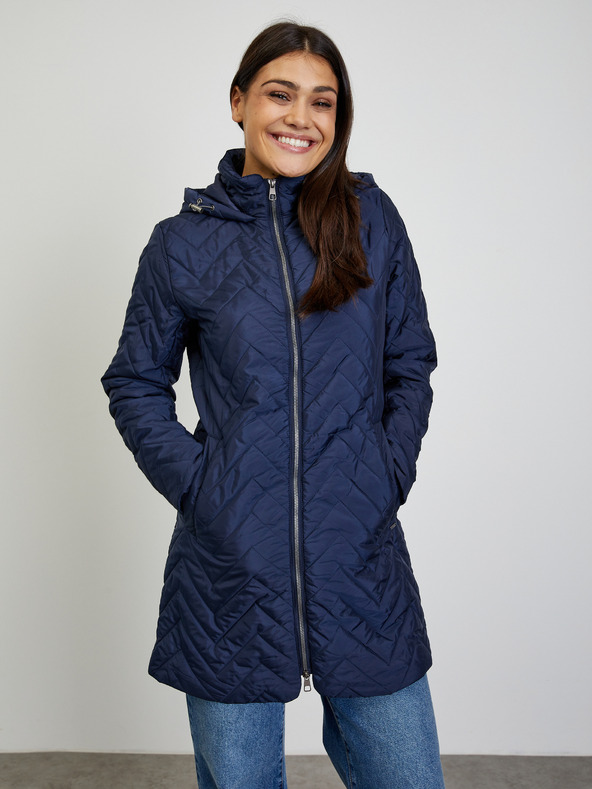 ZOOT.lab Тъмносиньо дамско ватирано палто ZOOT.lab Molly